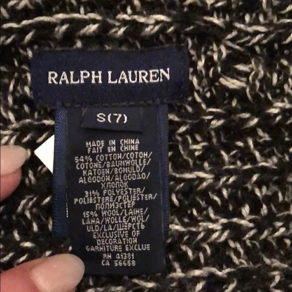 Ralph Lauren cascade open front sweater Small 7